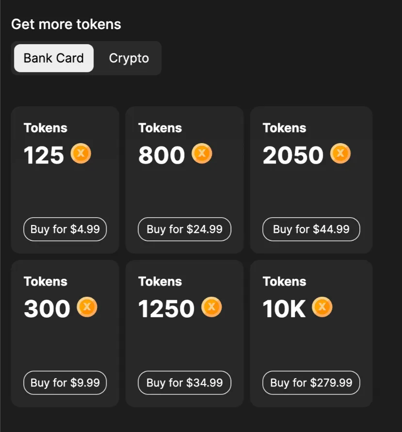 tokens cost pornx img
