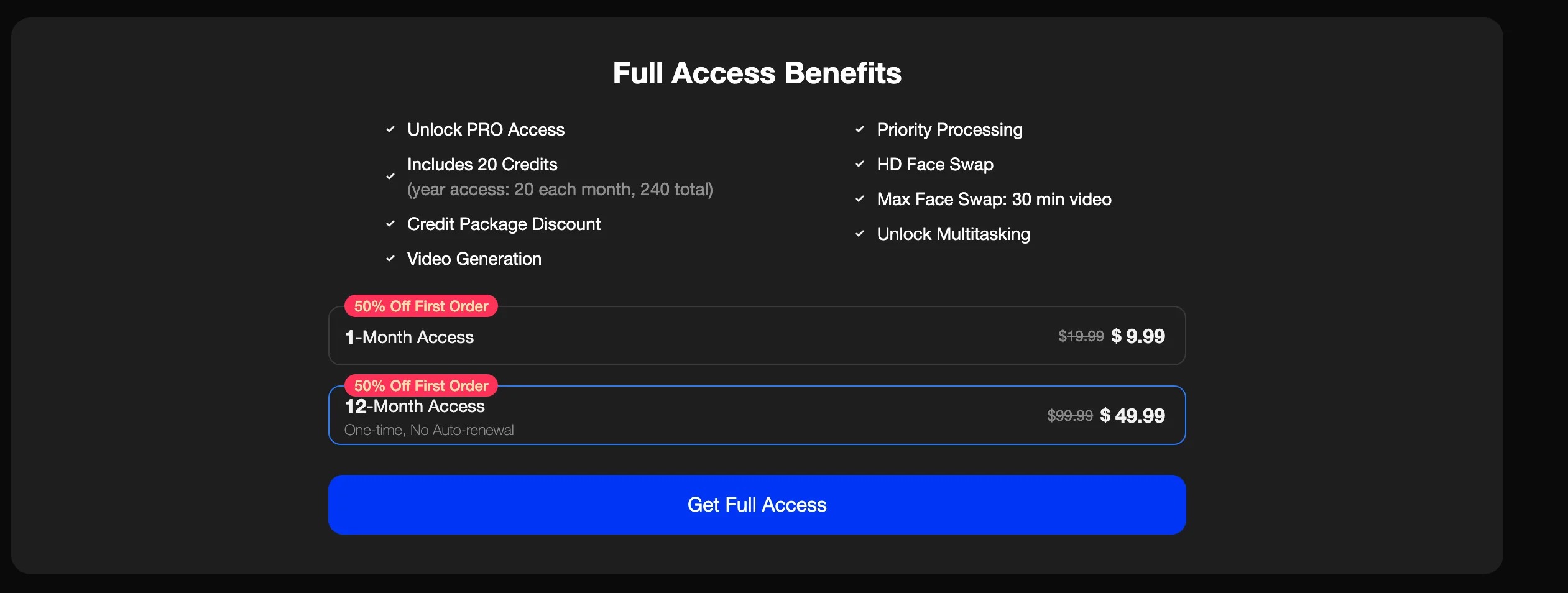 deepswap pricing